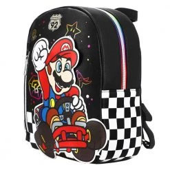 Bioworld New Nintendo Mario Kart Rainbow Road Mini Backpack