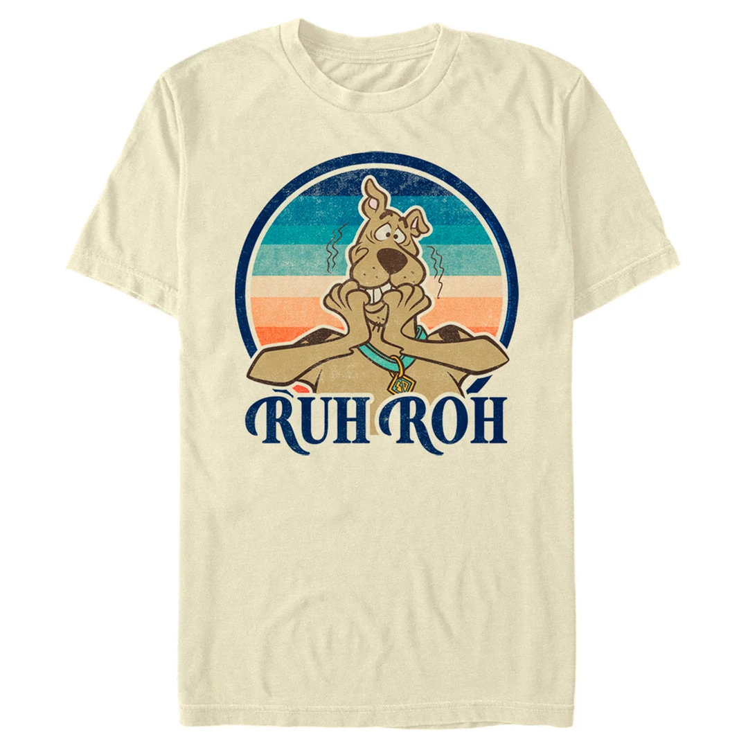 Fifth Sun Men's Scooby Doo Ruh Roh Retro Circle Tee 1 Fifth Sun Men's Scooby Doo Ruh Roh Retro Circle Tee