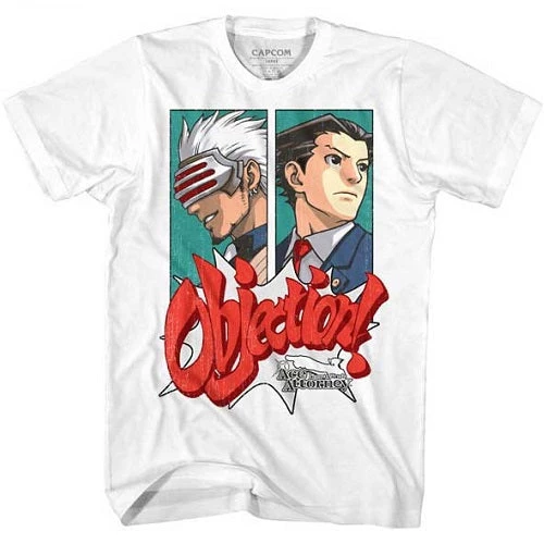 American Classics New Men's Ace Attorney Objection Tee 1 American Classics New Men's Ace Attorney Objection Tee