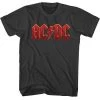 American Classics Men's Acdc Distress Red Tee Tees
