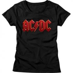 American Classics Women's Acdc Distress Red Tee