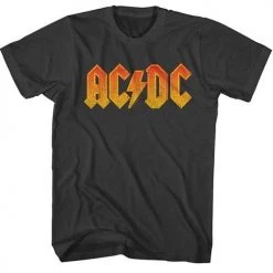 American Classics Men's Acdc Distress Orange Tee