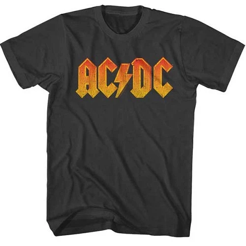 American Classics Men's Acdc Distress Orange Tee 1 American Classics Men's Acdc Distress Orange Tee