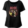 American Classics Women's Acdc Highway To Hell Circle Dolman Tee