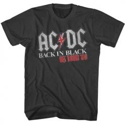 American Classics Men's Acdc Back In Black Uk Tour Tee