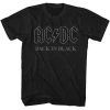 American Classics Men's Acdc Back In Black 3 Tee Tees