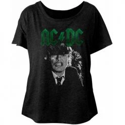 American Classics Tees Women's Acdc Angus Growl Dolman Tee