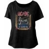 American Classics New Women's Acdc We Salute You Dolman Tee