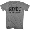 American Classics Men's Acdc Back In Black Tee Tees