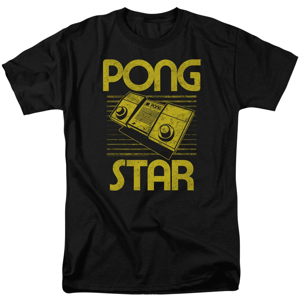 Trevco Men's Atari Pong Star Tee New 1 Trevco Men's Atari Pong Star Tee New
