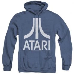 Trevco Men's Atari Atari Logo Heather Pullover Hoodie New