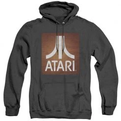 Trevco Men's Atari Classic Wood Square Heather Pullover Hoodie