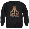 Trevco Men's Atari Classic Wood Emblem Crewneck Sweatshirt