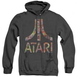 Trevco Men's Atari Box Art Heather Pullover Hoodie