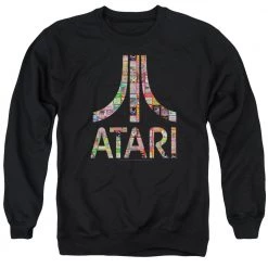 Trevco Men's Atari Box Art Crewneck Sweatshirt New