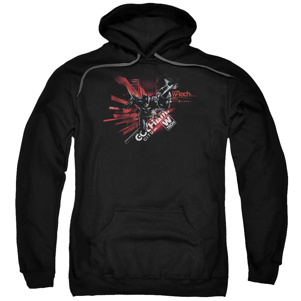 Trevco Men's Batman Arkham Knight Ak Tech Pullover Hoodie 1 Trevco Men's Batman Arkham Knight Ak Tech Pullover Hoodie