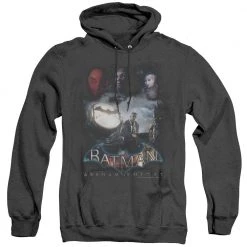 Trevco New Men's Batman Arkham Knight Villain Storm Heather Pullover Hoodie