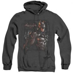 Trevco Men's Batman Arkham Knight Dark Knight Heather Pullover Hoodie New