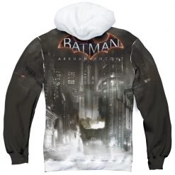 Trevco New Men's Batman Arkham Knight Poster Sublimated Pullover Hoodie