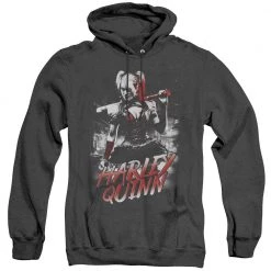 Trevco Men's Batman Arkham Knight Quinn City Heather Pullover Hoodie New