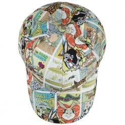 Bioworld Looney Tunes Classic Characters Aop Pre-Curved Bill Snapback Hat New