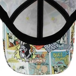 Bioworld Looney Tunes Classic Characters Aop Pre-Curved Bill Snapback Hat New