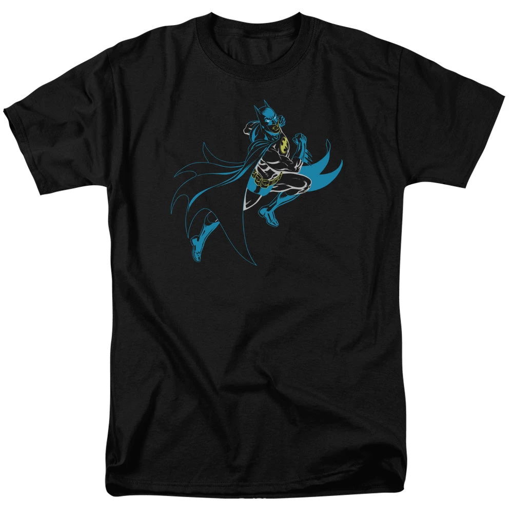 Trevco Men's Batman Neon Batman Tee 1 Trevco Men's Batman Neon Batman Tee