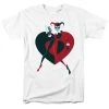 Trevco Men's Batman Harley Heart Tee
