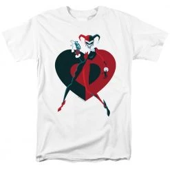 Trevco Men's Batman Harley Heart Tee
