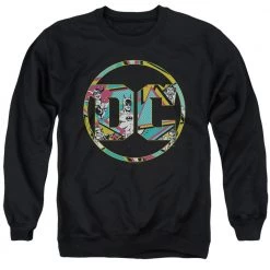 Trevco New Men's Dc Comics Batman 80S Bat Logo Crewneck Sweatshirt