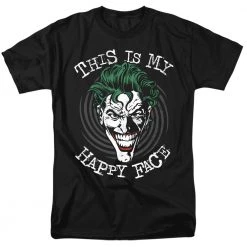 Trevco Men's Batman Joker Maniacal Spiral Tee New