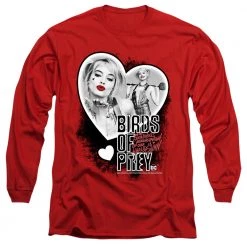 Trevco Men's Birds Of Prey Heart Harley Long Sleeve Tee New
