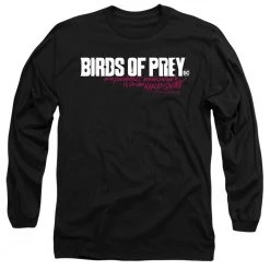 Trevco New Men's Birds Of Prey Horizontal Logo Long Sleeve Tee