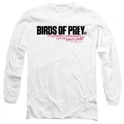 Trevco Men's Birds Of Prey Horizontal Logo Long Sleeve Tee New