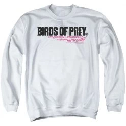 Trevco Men's Birds Of Prey Horizontal Logo Crewneck Sweatshirt New