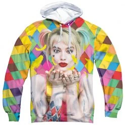 Trevco Men's Birds Of Prey Feathers Sublimated Pullover Hoodie