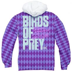 Trevco Men's Birds Of Prey Huntress Sublimated Pullover Hoodie