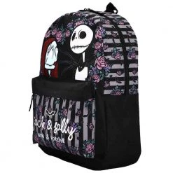 Bioworld New Disney The Nightmare Before Christmas Jack And Sally Mix Block Backpack