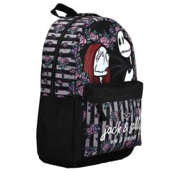Bioworld New Disney The Nightmare Before Christmas Jack And Sally Mix Block Backpack