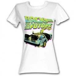 American Classics Women's Back To The Future Btf Neon Tee New