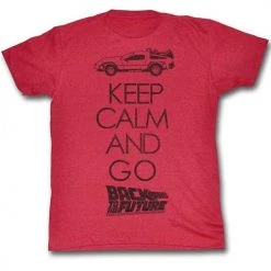 American Classics Tees Men's Back To The Future Keep Calm Lightweight Tee