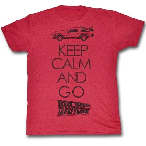 American Classics Tees Men's Back To The Future Keep Calm Lightweight Tee 1 American Classics Tees Men's Back To The Future Keep Calm Lightweight Tee