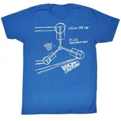 American Classics Tees Men's Back To The Future Flux Sketch Tee