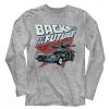American Classics Men's Back To The Future Logo Triangle Car Long Sleeve Tee New