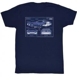 American Classics Men's Back To The Future Blueprints Lightweight Tee Tees