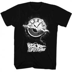 American Classics Tees Men's Back To The Future Wheel Of Time Lightweight Tee