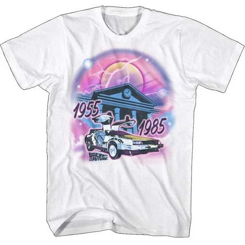 American Classics Tees Men's Back To The Future Airbrush Lightweight Tee 1 American Classics Tees Men's Back To The Future Airbrush Lightweight Tee