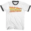 American Classics Men's Back To The Future Worn Logo Ringer Tee