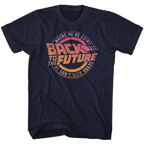 American Classics Men's Back To The Future Logo & Quote Lightweight Tee New 1 American Classics Men's Back To The Future Logo & Quote Lightweight Tee New