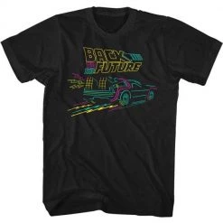 American Classics New Men's Back To The Future Neon Future Tee
